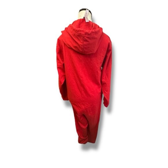 Women’s S Savage X Fenty Goji Berry Red FOREVER SAVAGE HOODED ONESIE S 4 6 - Picture 5 of 16